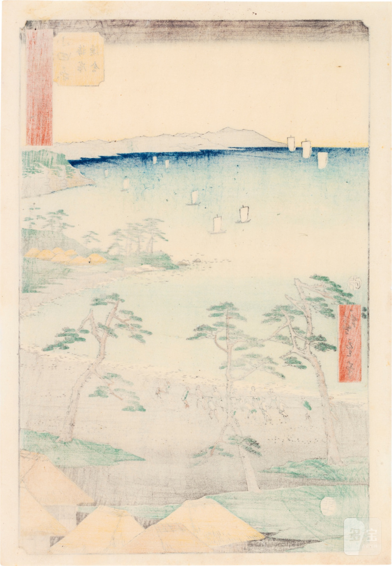 Utagawa Hiroshige (1797-1858) | The complete set of Famous Sights of the Fifty-three Stations (Gojusan tsugi meisho zue), also known as the Vertical Tokaido | Edo period, 19th century - 图26